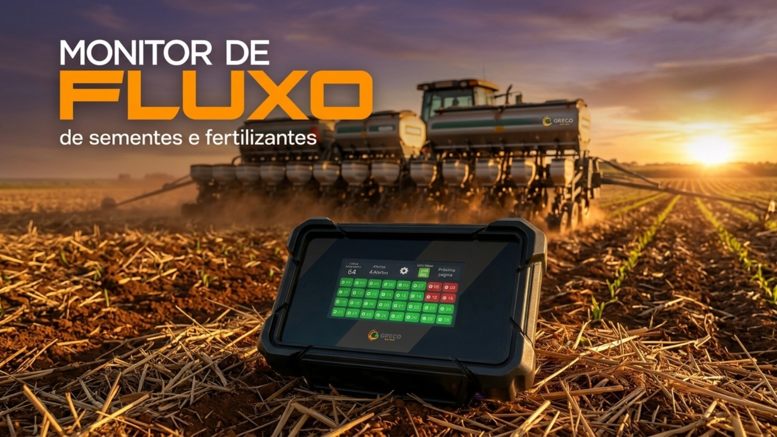 Monitor de Fluxo para sementes e fertilizantes