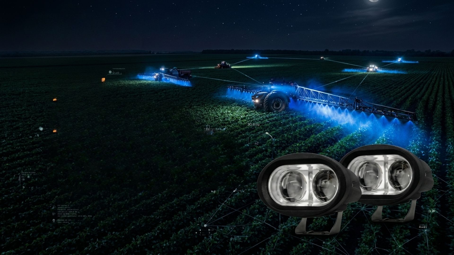 Kit Farol Luz Azul