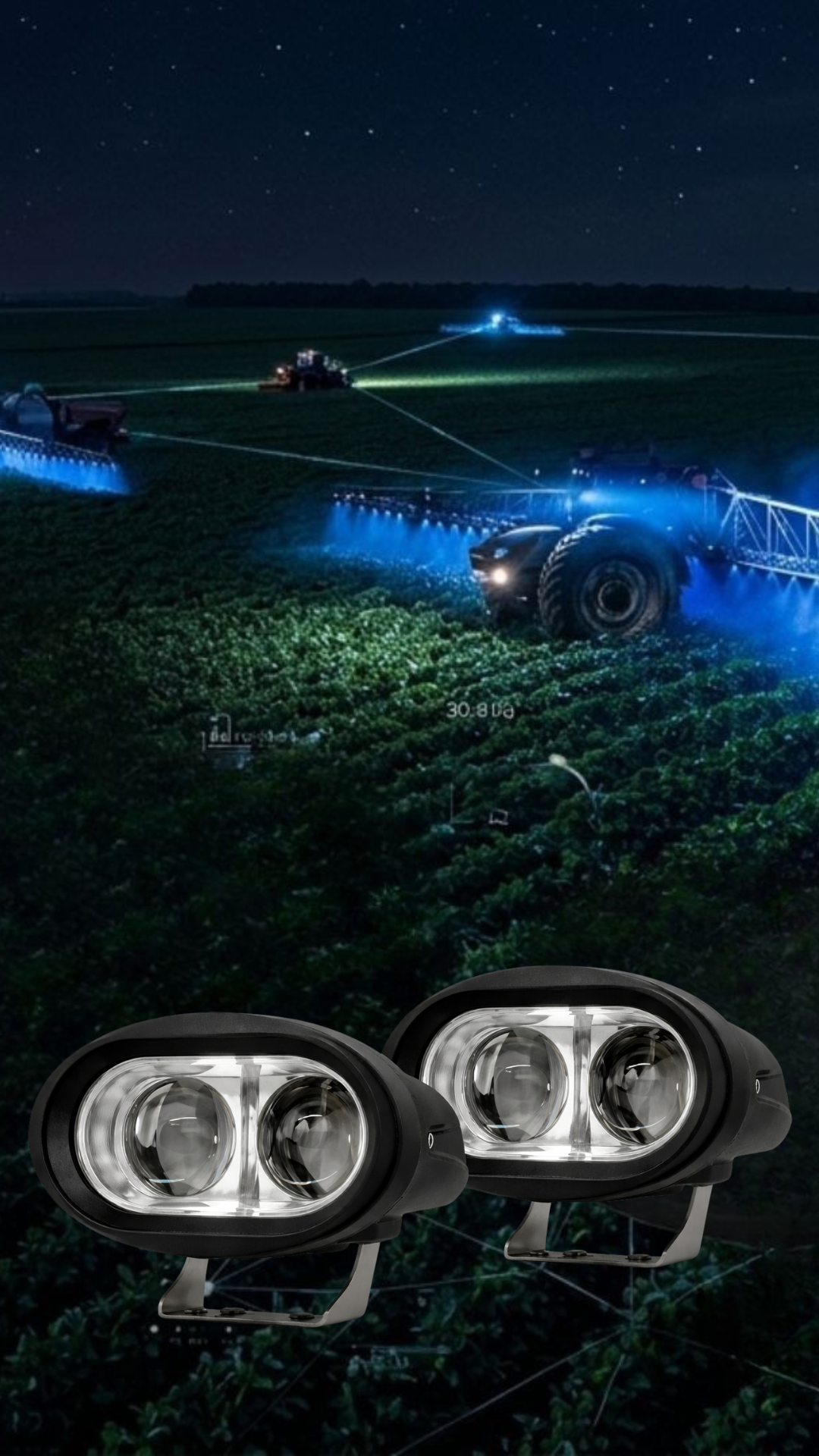 Kit Farol Luz Azul